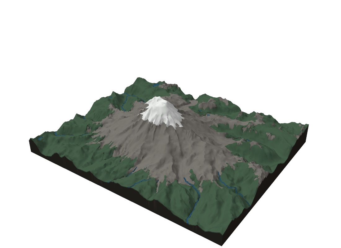 A 3D topographic map you design live